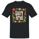 Floral Retro Men's T-shirt - Please Don't Talk To Me