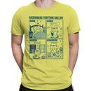 Overthinking Everything Cat Comic Men's T-shirt
