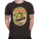 Just Rolling Through Life Frog Skateboard T-shirt