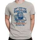 Coffee Cat Men's T-shirt - Don't Look In My Direction