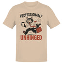 Unhinged Cat Office Humor Men's T-shirt