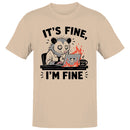 It's Fine I'm Fine Stress Possum Men's T-shirt