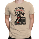 Support Your Local Stray Cat Bandana Men's T-shirt