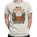 Not a People Person Today Cat Cactus Men's T-shirt