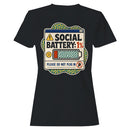 Social Battery 1% Please Do Not Plug In Women's T-shirt