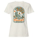 The Peachy State Skeleton Under Tree Women's T-shirt