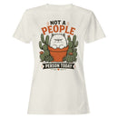 Not a People Person Today Cat Women's T-shirt