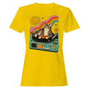 Good Vibes Cat on Record Player Women's T-shirt