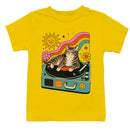 Good Vibes Cat Retro Art Youth's T-shirt