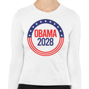 Obama 2028 Election Campaign Women's Long Sleeve Shirt