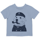 Sailor Dog Captain Hat Toddler T-shirt