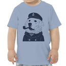 Sailor Dog Captain Hat Toddler T-shirt