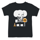 Youth's T-shirt with Elephant Stop Sign Illustration