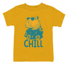 Chill Capybara Floral Youth T-shirt
