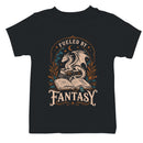 Fueled By Fantasy Dragon Book Lover Youth T-shirt