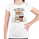Read More Books, Pet More Cats Youth's T-shirt