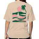 Minimalist Sailboat Sunset Women's T-shirt