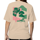 Women's T-shirt Minimalist Tropical Landscape