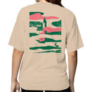 Lighthouse Silhouette Bird Illustration Women's T-shirt