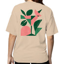 Abstract Geometric Cocktail Leaves Women's T-shirt
