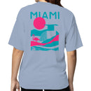 Miami Retro Flamingo Sunset Women's T-shirt