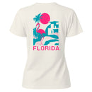 Florida Flamingo Retro Palm Women's T-shirt