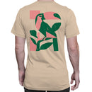 Abstract Bird Leaves Minimalist Art Men's T-shirt