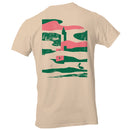 Lighthouse Silhouette Bird Illustration Men's T-shirt