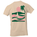 Minimalist Sailboat Sunset Men's T-shirt