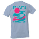 Miami Retro Flamingo Sunset Men's T-shirt