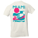 Miami Retro Flamingo Sunset Men's T-shirt