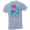 Florida Flamingo Palm Art Men's T-shirt