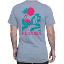 Florida Flamingo Palm Art Men's T-shirt