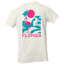 Florida Flamingo Palm Art Men's T-shirt