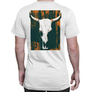 Distressed Longhorn Skull Western Men's T-shirt