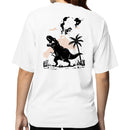 Volcano Dinosaur Silhouette Women's T-shirt