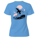 Shark Jumping from Waves Women's T-shirt