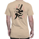 Snake Katana Flames Illustration Men's T-shirt