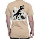 T-Rex Roaring Prehistoric Scene Men's T-shirt