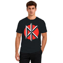Geometric DK Monogram Red Circle Men's T-shirt