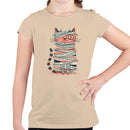Mummy Cat Halloween Humor Youth T-shirt
