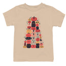 Youth's T-shirt with Stacked Pumpkin Faces Art