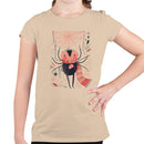 Youth's T-shirt with Cute Spider Illustration
