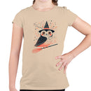 Witch Owl Broomstick Halloween Youth T-shirt
