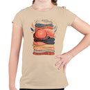 Youth's T-shirt - Cozy Cat on Knitted Blankets