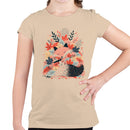Sleeping Fox Autumn Leaves Youth T-shirt