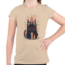Youth's T-shirt - Whimsical Cat with Witch Hat