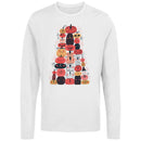 Cute Pumpkin Faces Halloween Women's Long Sleeve T-Shirt