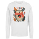 Cute Hedgehog Autumn Leaves Women's Long Sleeve T-shirt