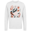 Raccoon Coffee Donut Forest Women's Long Sleeve Shirt